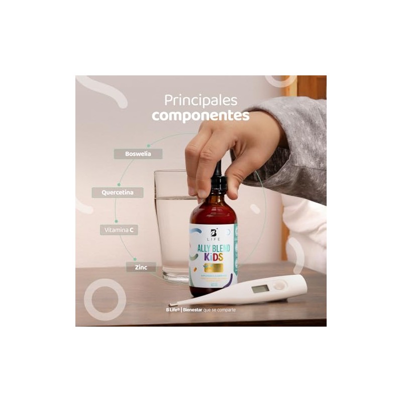 Ally Blend Kids Gotas Meses Consumo Adicionado Vitamina Zinc Life