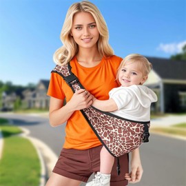 JOYNCLEON Baby Carrier Sling Newborn to Toddler Carrier,Side Toddler Carrier with Extra Wide Cozy Strap, Adjustable Ergonomic Baby Carrier for 0-36 Months,Breathable Summer Baby Wearing