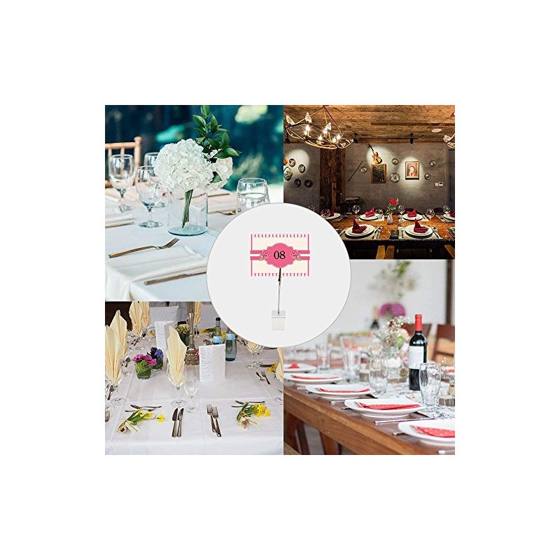 10pcs Table Number Holder Name Place Card Holder Memo Clip