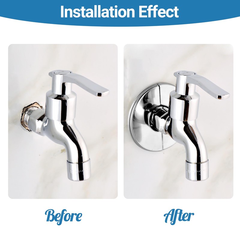 Split Stainless Steel Toilet Flange Escutcheon Plate | Rust-Proof Plumbing