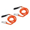 2pcs Kayak Paddle Leashes Stretchable Safety Canoe Paddle Leash Kayak
