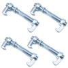 QWORK Rail Shipping Container Bridge Fittings Clamp, 4 Pcs, 260