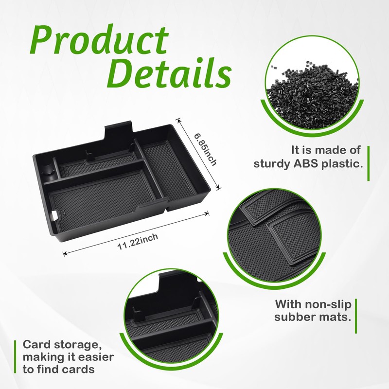 HGWEI Center Console Organizer Compatible with 2024 2025 Honda Prologue