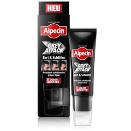 Alpecin Grey Attack Beard & Temples Color Booster 50 ml – Covering Grey Hair on Beard and Temples – For Naturally Dark Men's Hair – Gradual Repigmentation, with 5,6-DHI Technology