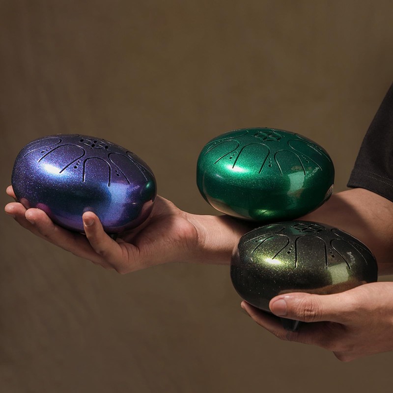 Namolit 5 Inch Steel Tongue Drum 8 Notes Handpan Drum