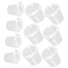 LALAFINA 18Pcs Mini Plastic Storage Buckets Clear Containers for Beads