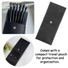 6PCS Eye Makeup Brush Set with Storage Bag, Angled &