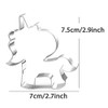 WDYJMALL Unicorn Horse Looks Back Cookie Cutter