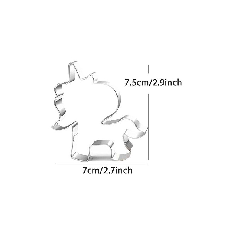 WDYJMALL Unicorn Horse Looks Back Cookie Cutter