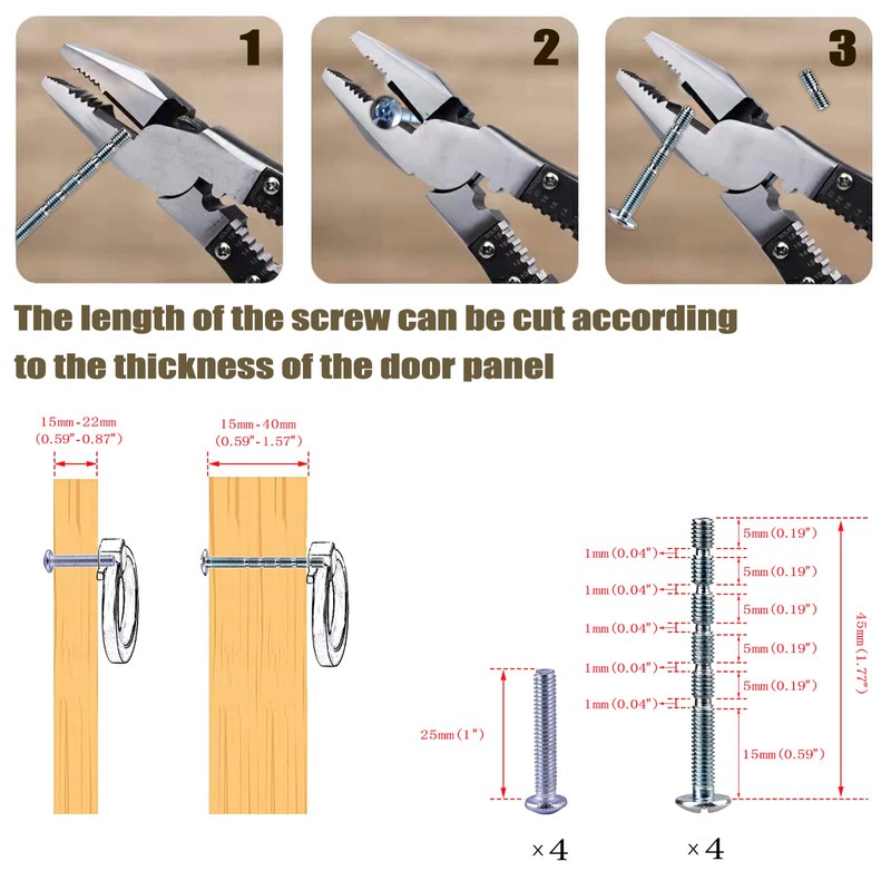 IAFVKAI 4 Pack Gold Cabinet Knobs Brushed Brass Kitchen Knobs