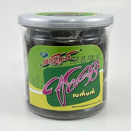 Shan Shwe Taung Fermented Tea Paste (Ginger Flavor) Medium Spicy (11.29 oz) Myanmar Pickled Tea for Tea Salad Dressing - Vegetarian