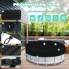 AXPQHL Round Pool Cover, Diameter 370 cm, Whirlpool Cover for
