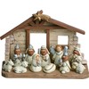TII Mini Christmas Nativity Set Stable with Jesus Mary Joseph