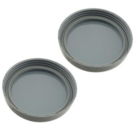 ZCZQC 2PCS Juicer Cup Lid Grey color with Sealing Ring Cup Lid Replacement Parts Built in Rubber Sealing Cup Lid Flat Lid Fresh Keeping Lid with Gasket Replacement Accessories