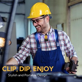 Wearable Bluetooth Speaker Magnetic- 30H Working Time Clip-On Wireless Jobsite Pro Water-Resistant IP6 Portable Speaker Built-in Mic for Hands-Free Music and Calls, Yellow