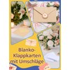 moinkerin 56 x Folding Cards Blank with Envelopes (250 g/m²