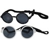 G001 Dog Cat Pet Costume Prop Round Sunglasses Medium Breeds