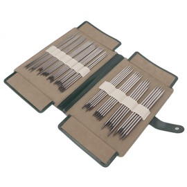 55 Pcs Double Pointed Knitting Needles Stainless Steel Sweater Needle Kit with Storage Bag, Multiple Sizes for Socks, Hats, Scarves, Gloves, Sweaters