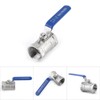Válvula de Bola, 1/4" NPT SS 304 Válvulas de Acero