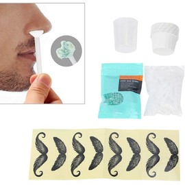 Kit de Cera para Eliminar el Vello de la Nariz, Cera para el Vello de la Nariz, Vellos de Cejas Nasales, sin Dolor, Efectivo, Seguro, Herramientas Rápidas para Hombres y Mujeres,
