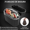 2 Cubo de Basura para Coche con Tapa, Mini Bote