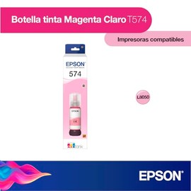 Epson Botella de Tinta Color Magenta Claro T574 65 mililitros para Impresora L8050