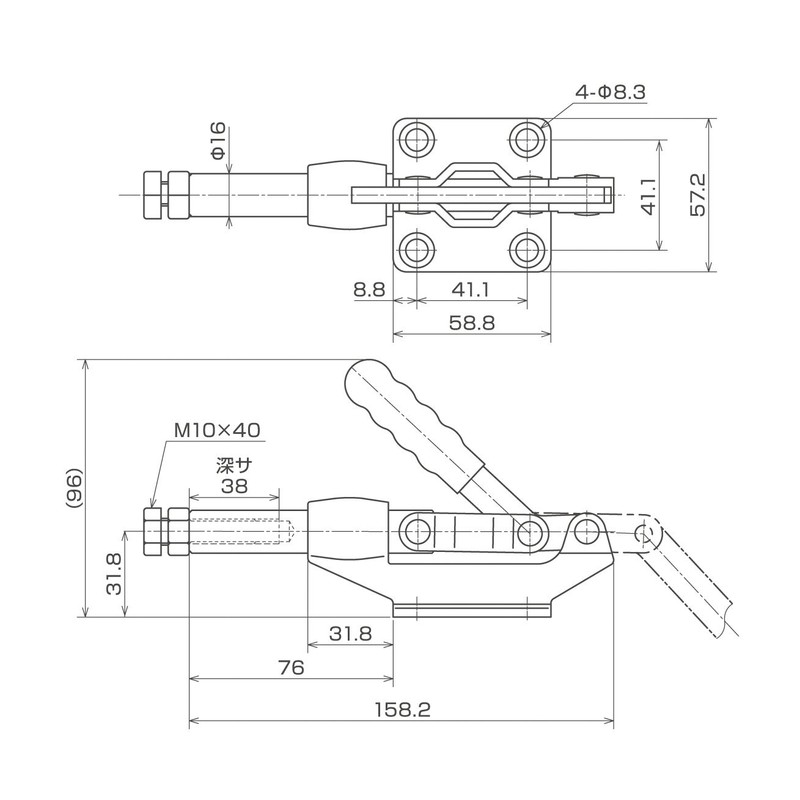 育良精機 ISK-SL2000 トグルクランプ