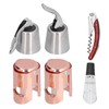 6pcs Wine Tool Kit Champagne Stopper Wine Preservation Cork Wine