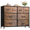 WLIVE Dresser for Bedroom with 8 Drawers, Wide Fabric Dresser