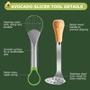 OERPHO Avocado Slicer Tool,Stainless Steel Avocado Cutter Tool Set,Contains Avocado
