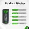 BEVIGOR Rechargeable C Batteries, 5000mAh 1.2V NiMH Precharged C Cell