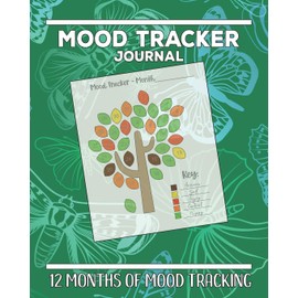 Mood Tracker Journal: 12 Months of Mood Tracking Illustrations plus Daily Journaling Log Butterfly Design