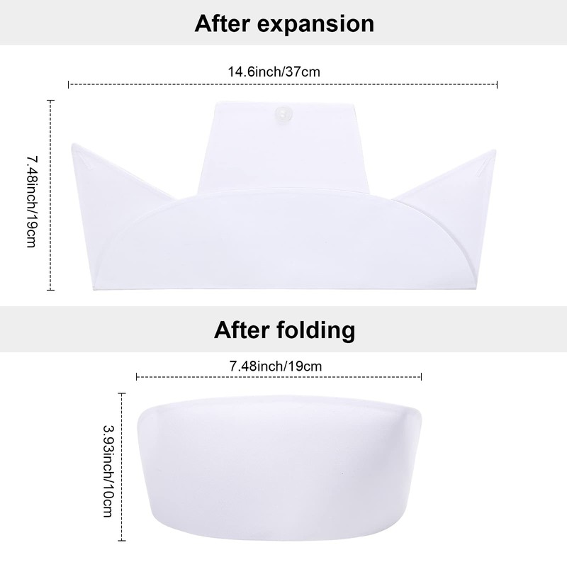 Haysandy Nurse Costume Set - 10 White Nurse Caps with
