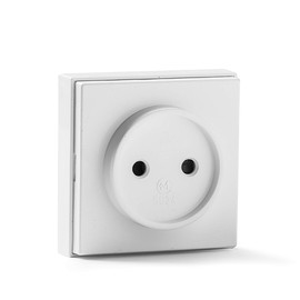 FAMATEL Socket without TTL I Surface-Mounted I 65 x 65 mm I 16A I 250V I Easy Installation I Series 5000 I White