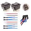 2PCS Momentary Polarity Reverse Switch DC 12V 20A Motor Control
