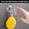 Pack of 2 Silver Wall Hooks, Stainless Steel Clothes Hooks,