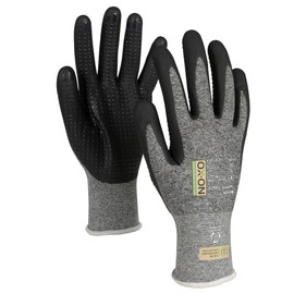OX-ON RECYCLE SUPREME 16601, Firm Grip Work Gloves, Size 11, 12 Pairs of Protective Gloves with Nitrile Foam Coating and Nubs, Recycled Mechanic Gloves with Firm Grip, EN Certification