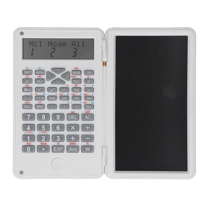 Scientific Calculator Multifunctional Function Calculator with Erasable Writing Board for