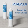 PUREPLUS Refrigerator Water Filter, Compatible with Frigidaire EPTWFU01, EWF02, Pure