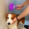 Pet Dog Bath Brush, 2 in 1 Silicone Brush Bathing