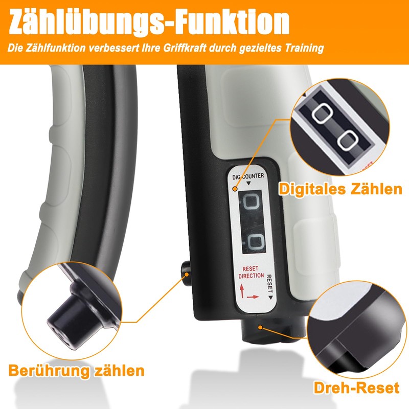 UNILECON Hand Trainer, Forearm Trainer, Grip Strength Trainer, Adjustable Resistance
