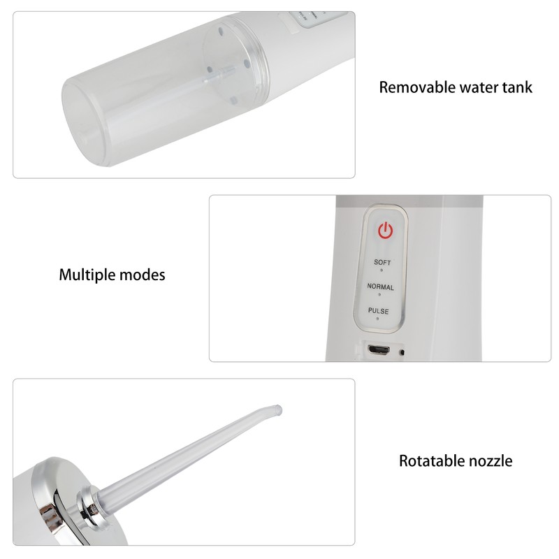 Portable Electric Dental Oral Irrigator Food Residues Removal White Teeth