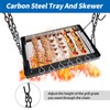 HONYTA Campfire Swing Cooking Grill Stand, Collapsible Campfire Cooking Rack