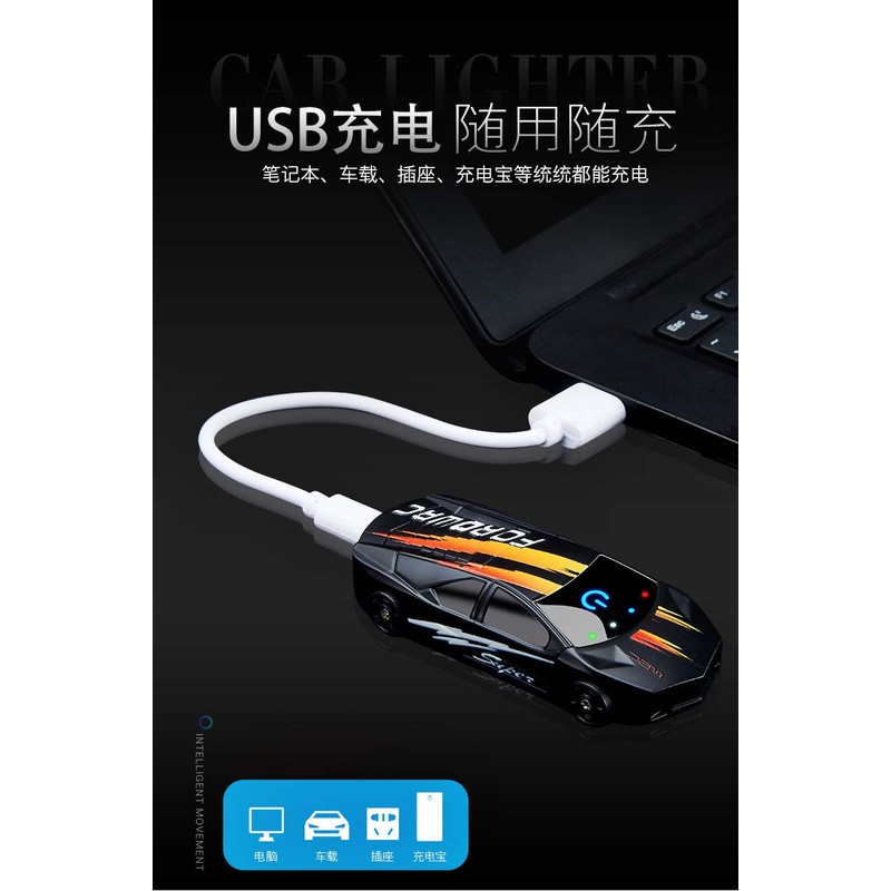 Dual Arc Plasma Lighter - Windproof, Touch-Start with LED Light,