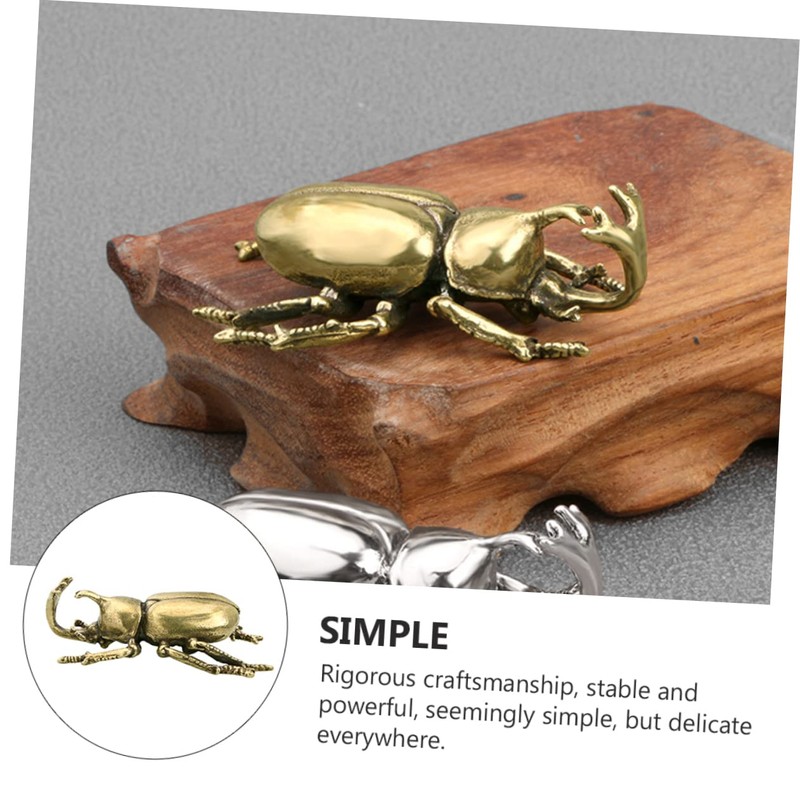 BIUDECO Craft Beetle Artistic Desktop Decor Safe Tasteless Material for