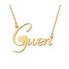 Aoloshow 18k Gold Plated Gwen Heart Name Necklace Stainless Steel