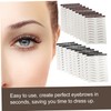 Mikinona Eyebrows in a Snap 18pcs Eyebrow Tool Realistic Hair