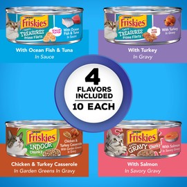 Purina Friskies Wet Cat Food Variety Pack, YUMbelievaBOX YUM-credible Surprises - (40) 5.5 oz. Pull-Top Cans