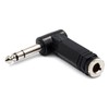 Hosa GPP-273 1/4" TRS to 1/4" TRS Right Angle Adaptor