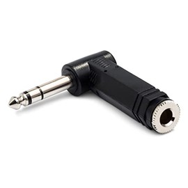 Hosa GPP-273 1/4" TRS to 1/4" TRS Right Angle Adaptor